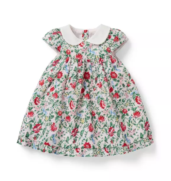 Baby Ditsy Floral Collared Dress