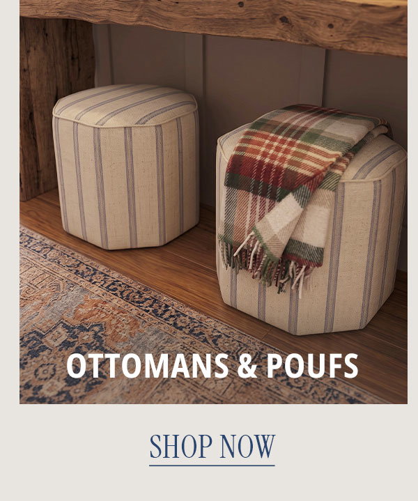 ottoman and poufs