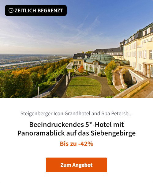 Beeindruckendes 5*-Hotel mit Panoramablick auf das Siebengebirge