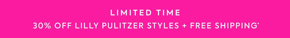 Limited Time Up To 30% Off Lilly Pulitzer Styles
