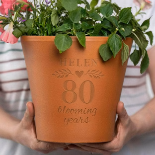 Hand-engraved pots