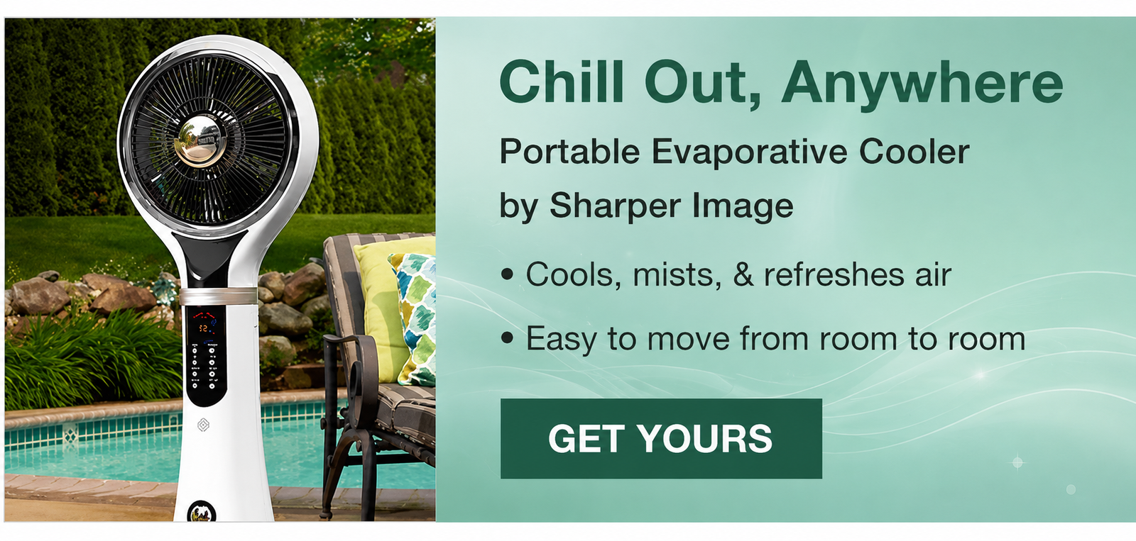 Portable Evaporative Cooler by Sharper Image