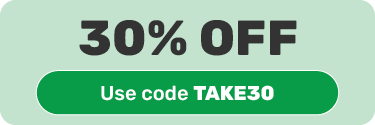30% Off with code TAKE30