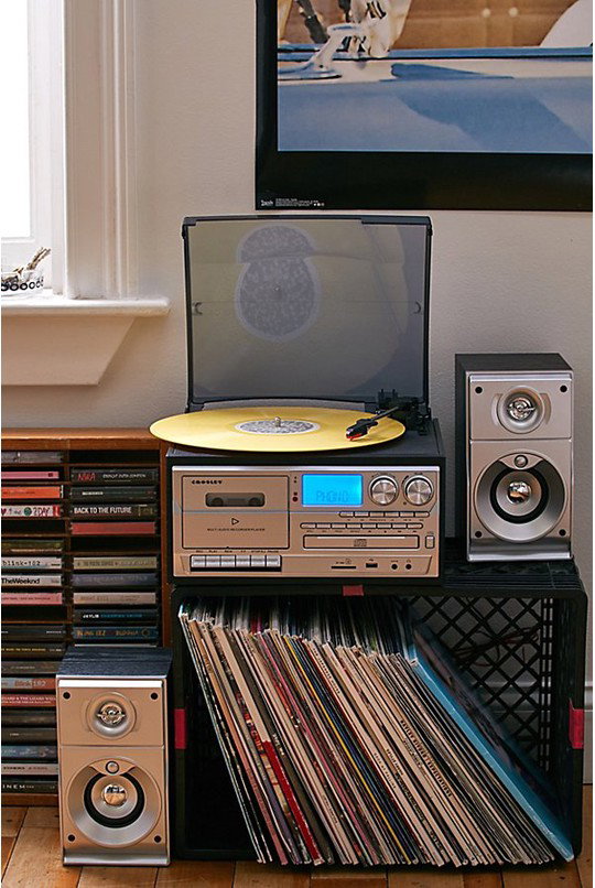 Crosley Eclipse Record Player Entertainment Center
