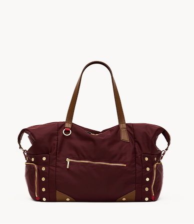 /ivy-weekender-duffel-wine-nylon-gold
