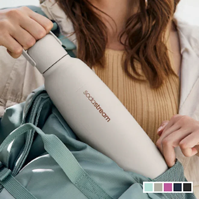 Sodastream Fizz & Go Stainless Steel Bottle, 900ml