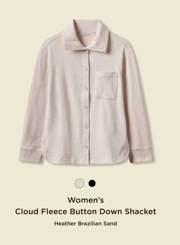 Cloud Fleece Button Down Shacket