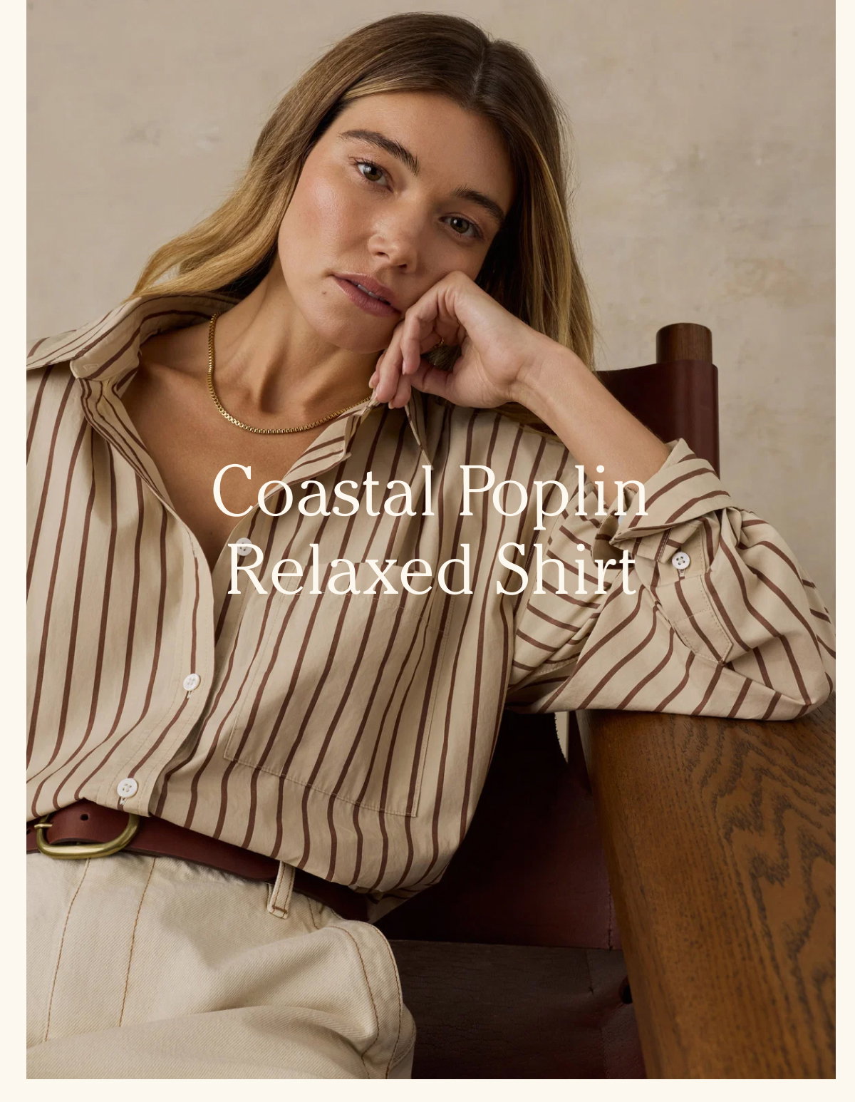 Coastal Poplin Relaxed Shirt