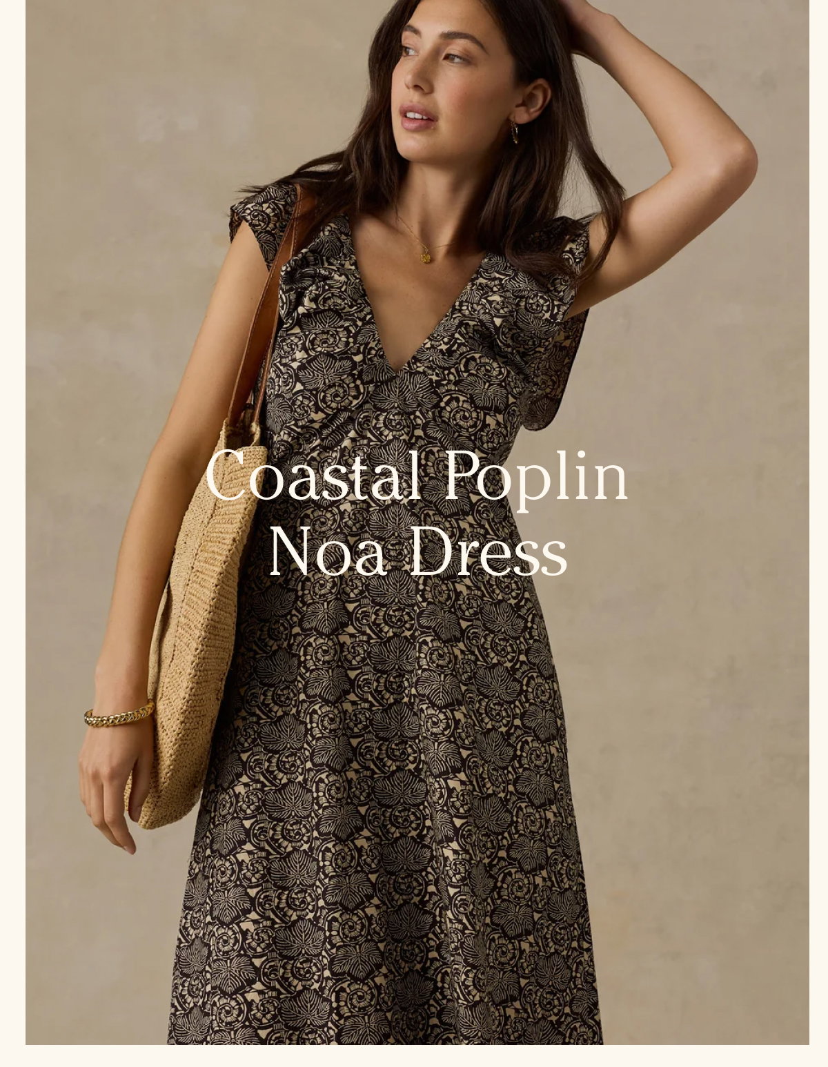 Coastal Poplin Noa Dress