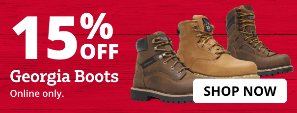 15% off Georgia Boots