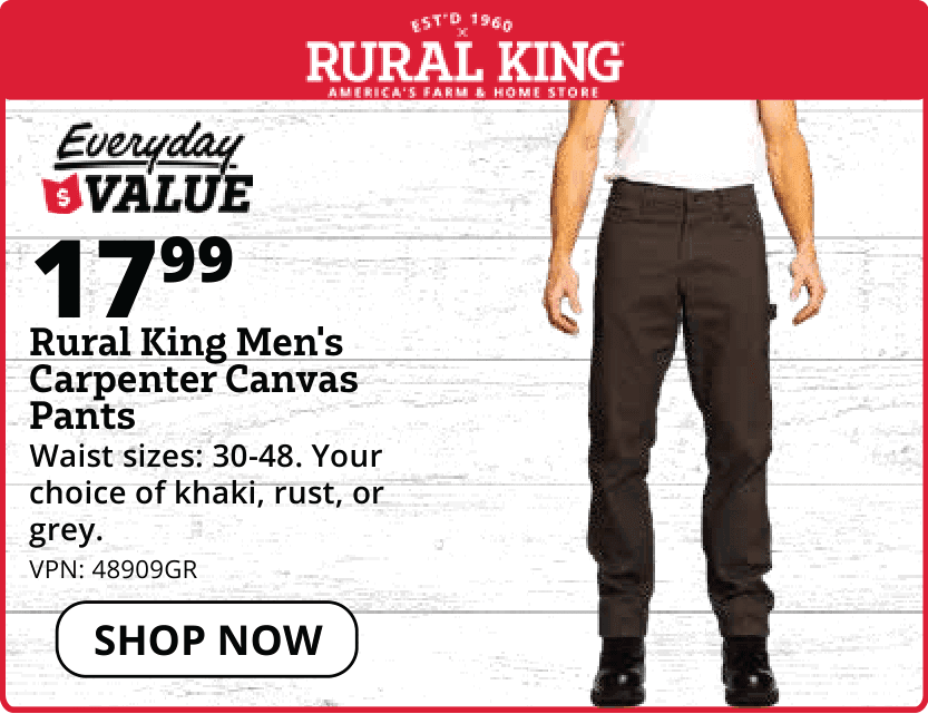 Rural King Men's Carpenter Canvas Pants