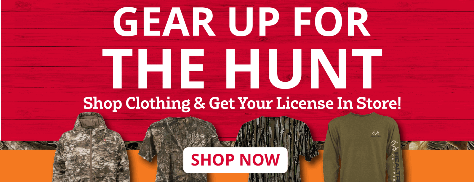 GEAR UP FOR THE HUNT BANNER