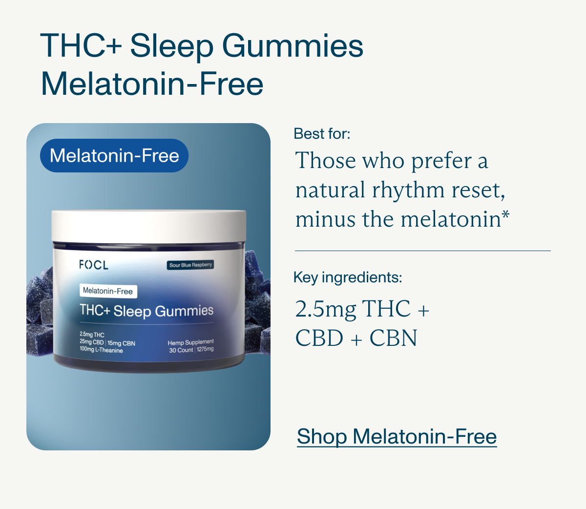 Shop THC+ Sleep Gummies Melatonin-Free