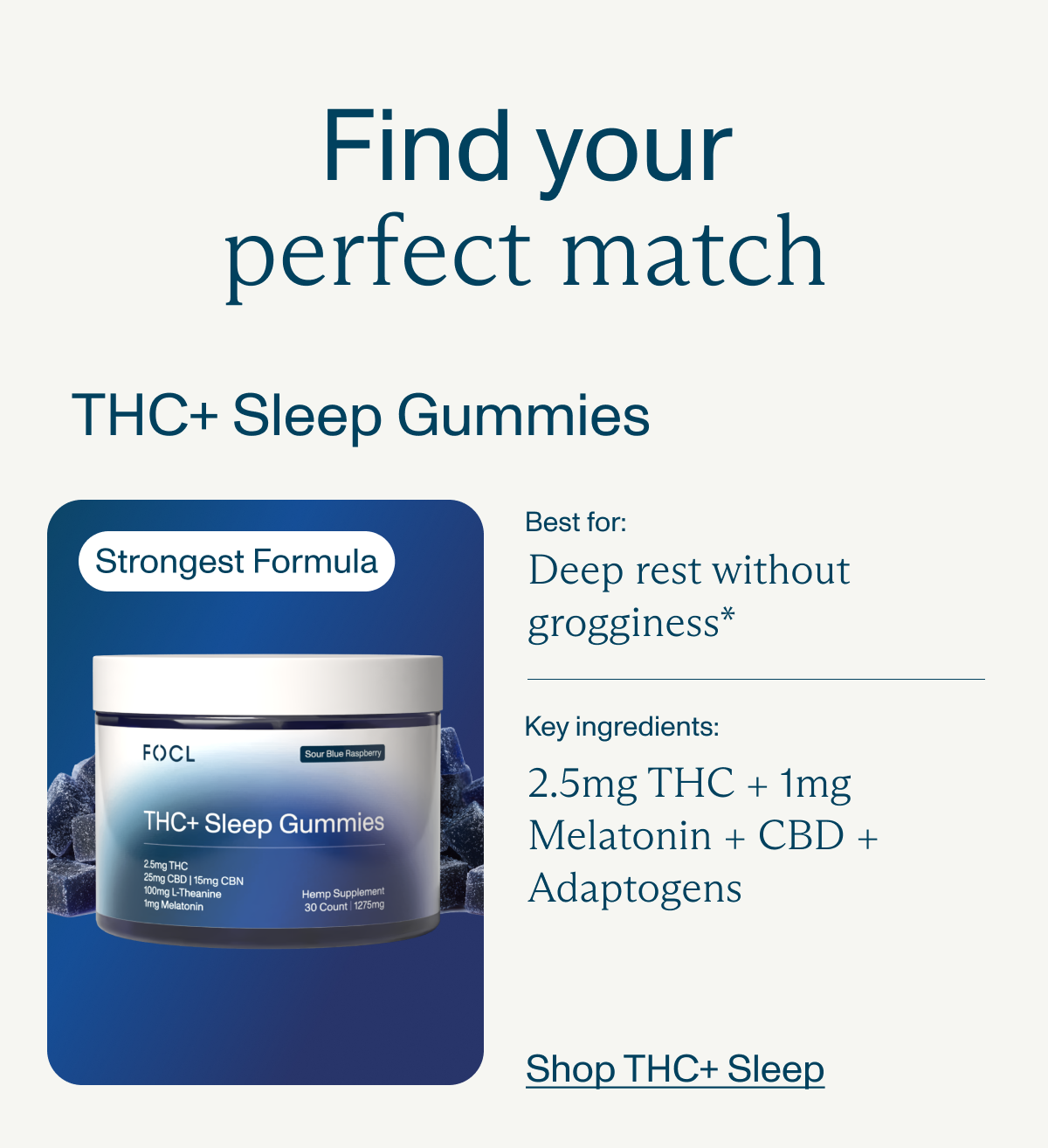 Shop THC+ Sleep Gummies