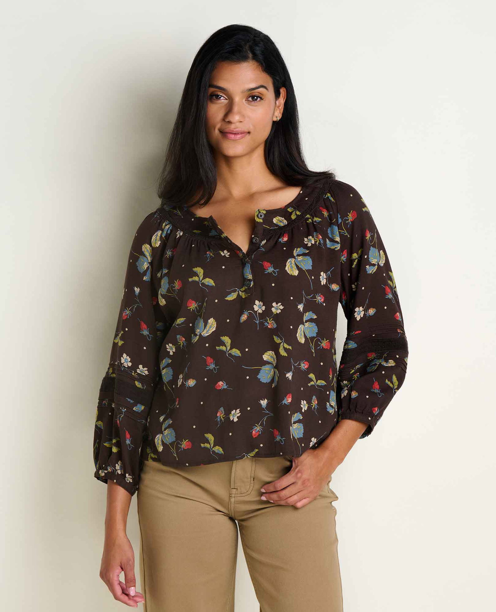 Image of Manzana Peasant Long Sleeve Shirt
