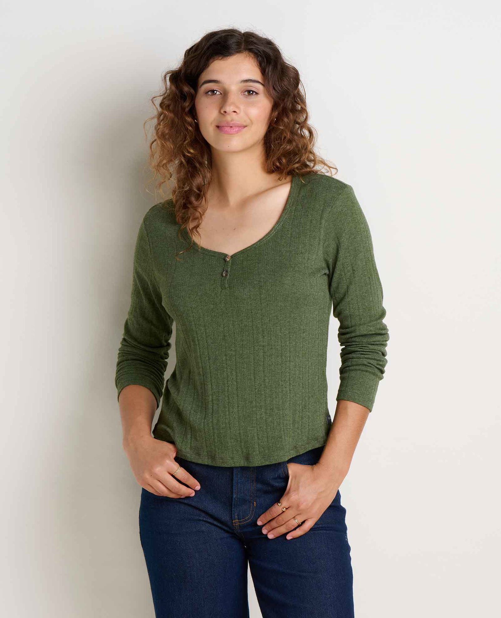 Image of Foothill Pointelle Henley Tee