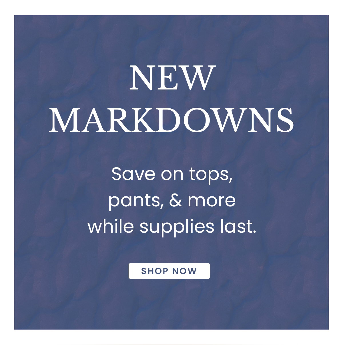 new markdowns