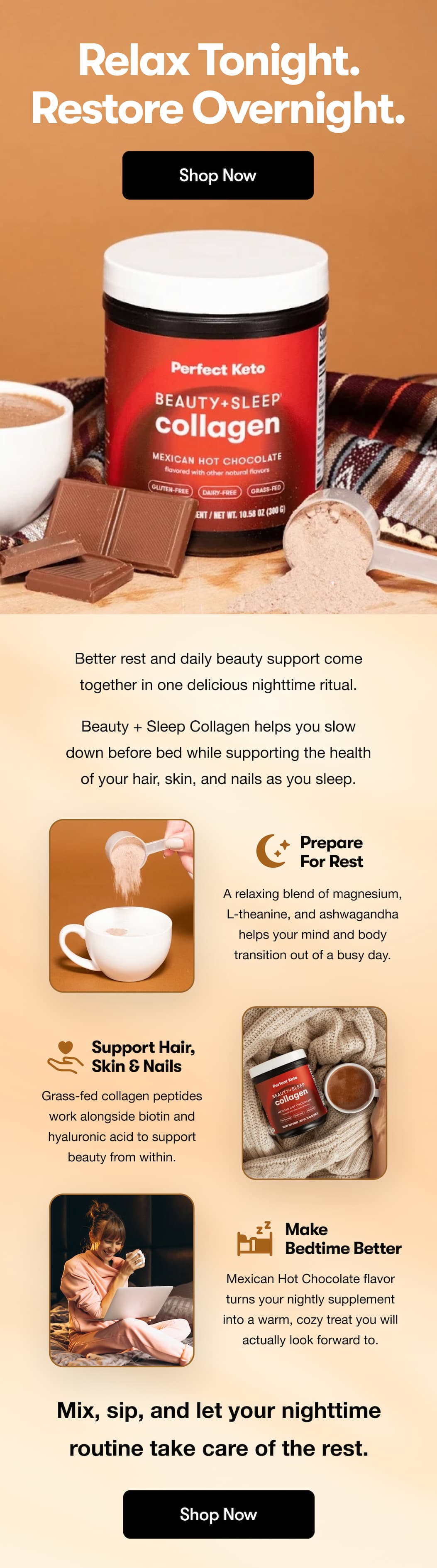 Relax Tonight. Restore Overnight.