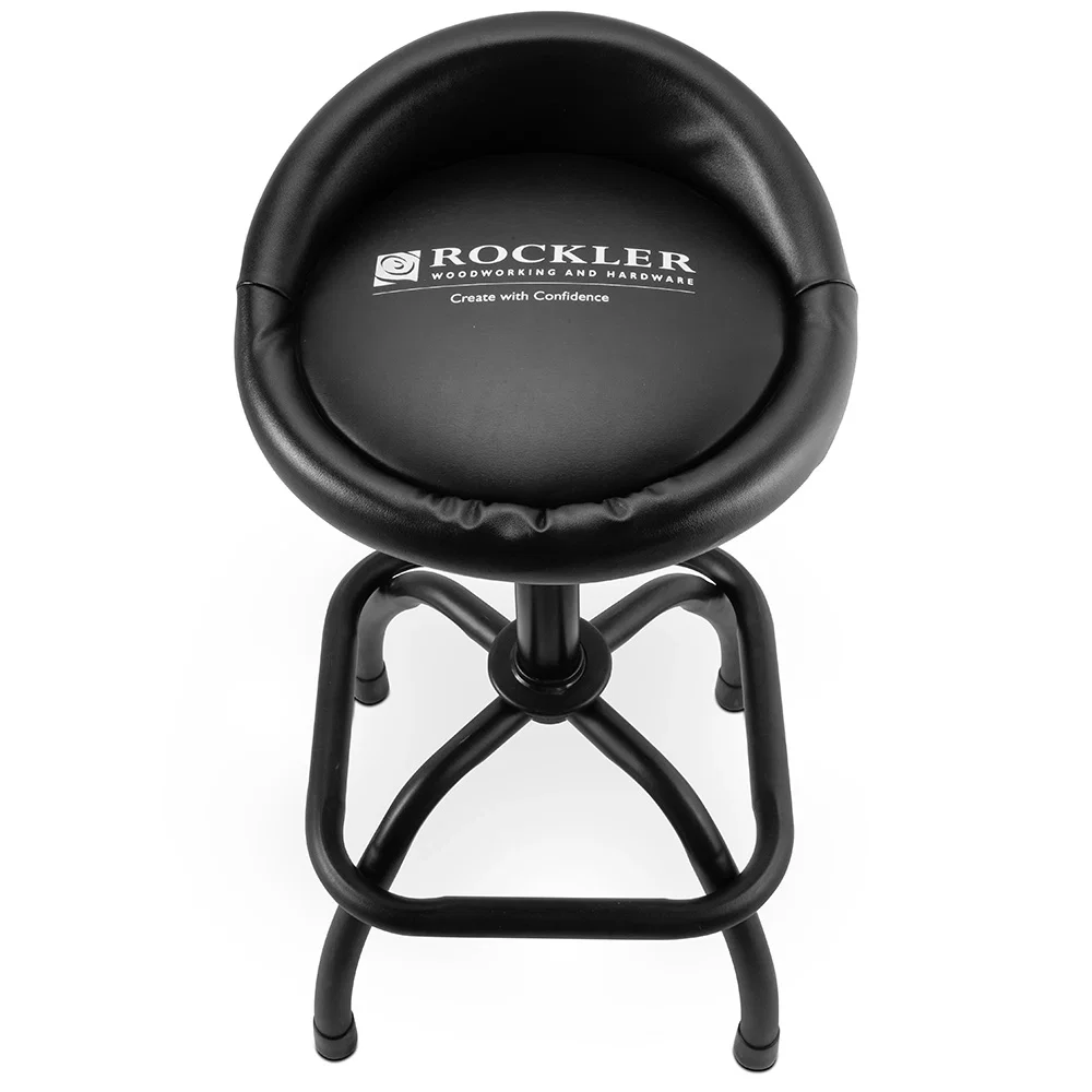 Rockler Pneumatic Shop Stool with Backstop