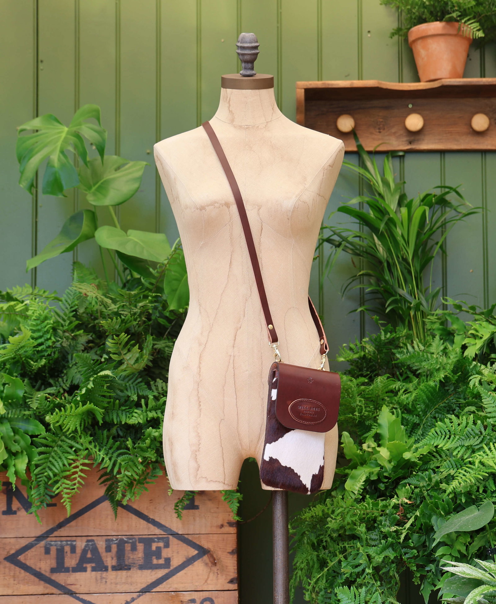 Phone Bag - Brown Cow Print