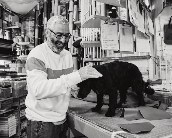 Will & Bumble in the workshop