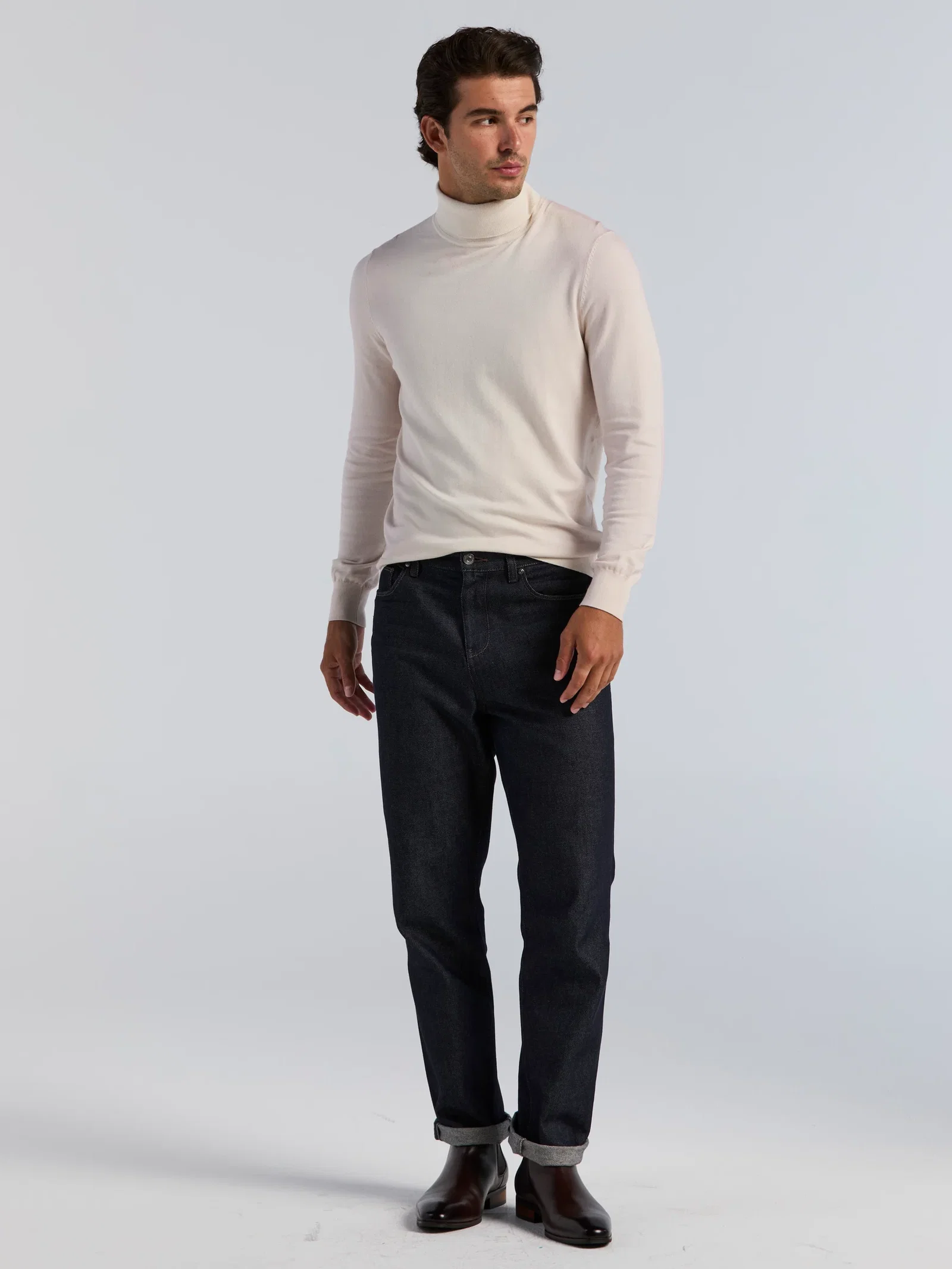 Straight Rigid Raw Denim Jeans