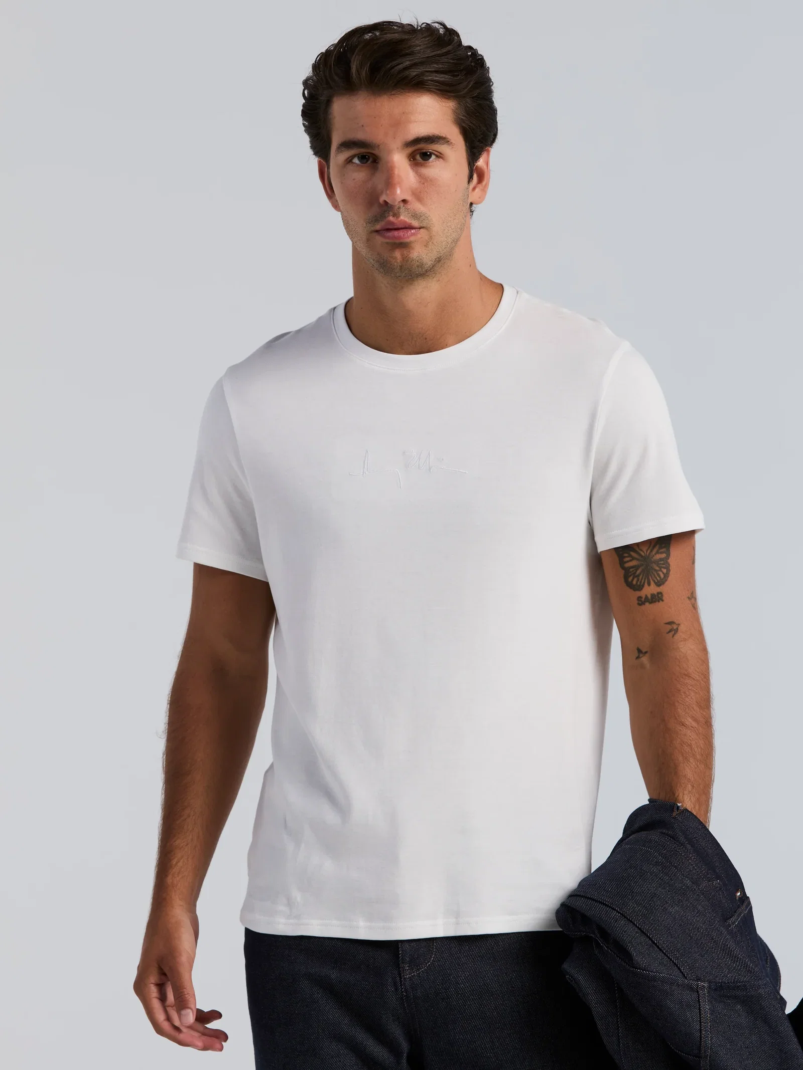 Bold Signature Crew Neck Tee