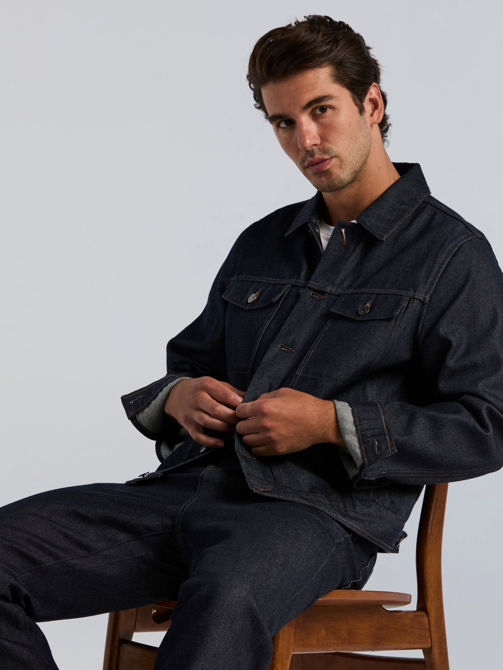 Raw Denim Trucker Jacket