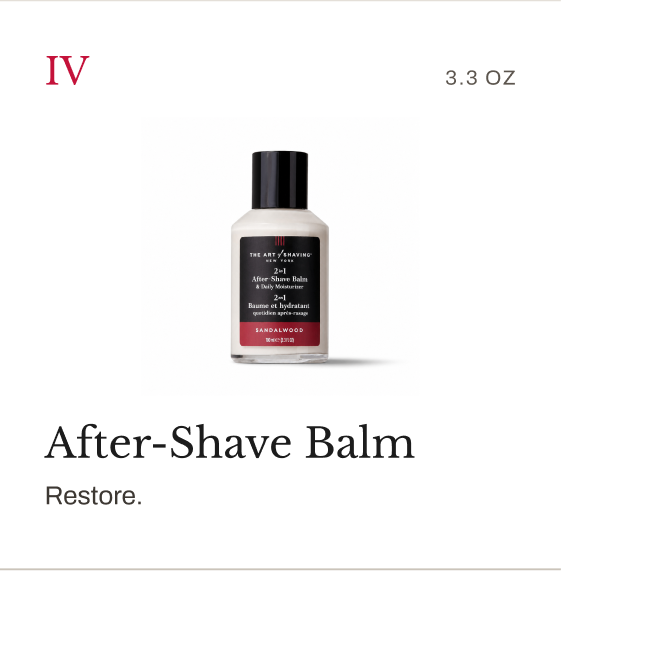 Step IV: Sandalwood After-Shave Balm, 3.3 oz. Restore.