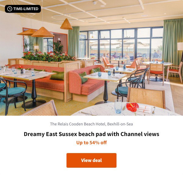 Dreamy East Sussex beach pad with Channel views