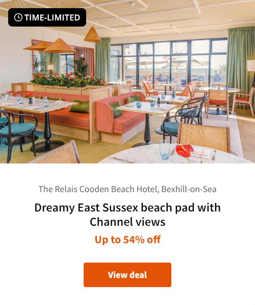 Dreamy East Sussex beach pad with Channel views