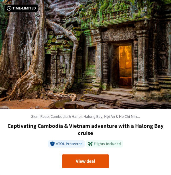 Captivating Cambodia & Vietnam adventure with a Halong Bay cruise