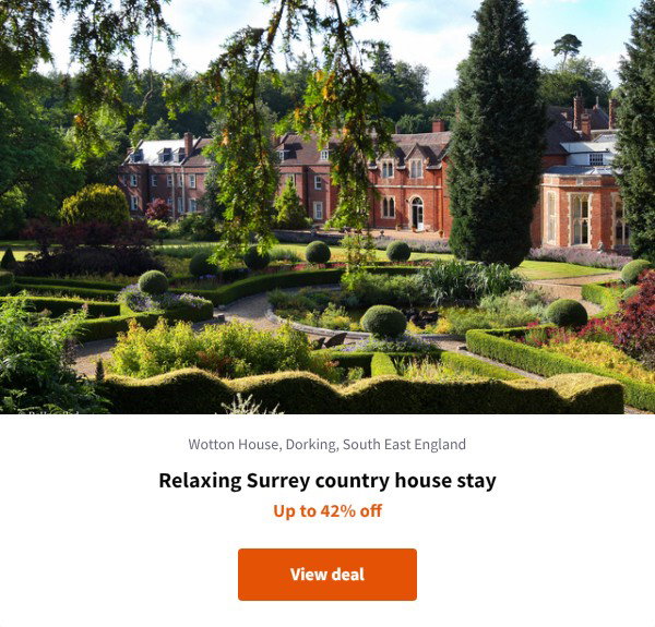 Relaxing Surrey country house stay