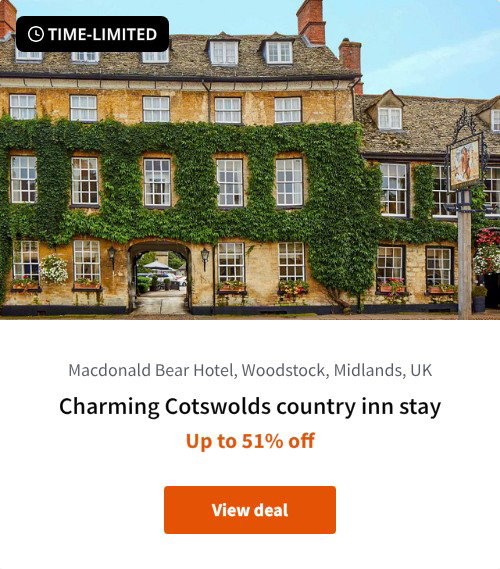 Charming Cotswolds country inn stay