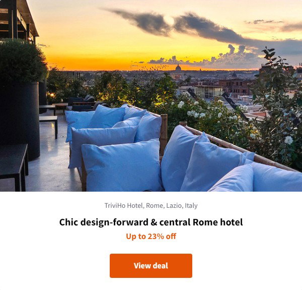 Chic design-forward & central Rome hotel