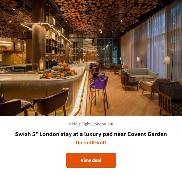 Swish 5* London stay at a luxury pad near Covent Garden