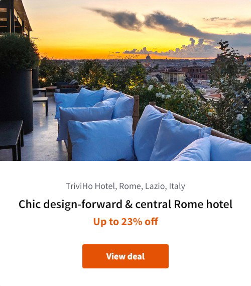 Chic design-forward &amp; central Rome hotel