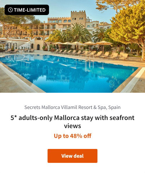 5* adults-only Mallorca stay with seafront views