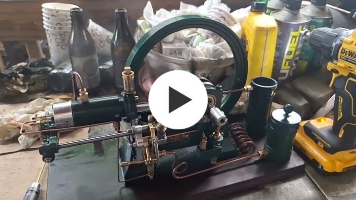RETROL 16cc 4-Stroke Horizontal Water-Cooled Working Diesel Stationary Engine Model