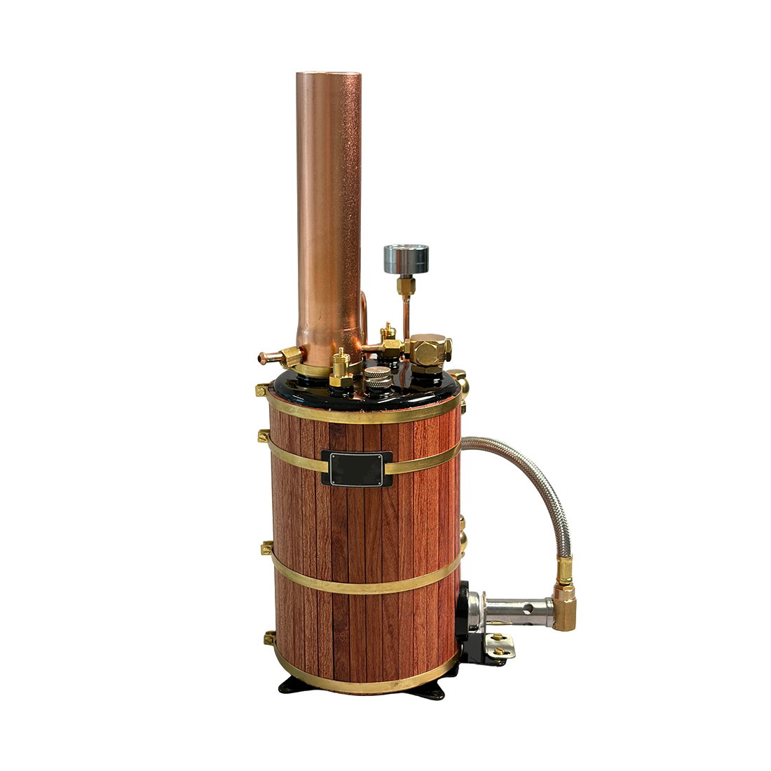 RW-B2 500mL Vertical Steam Boiler Model for Model Ship Steam Engine