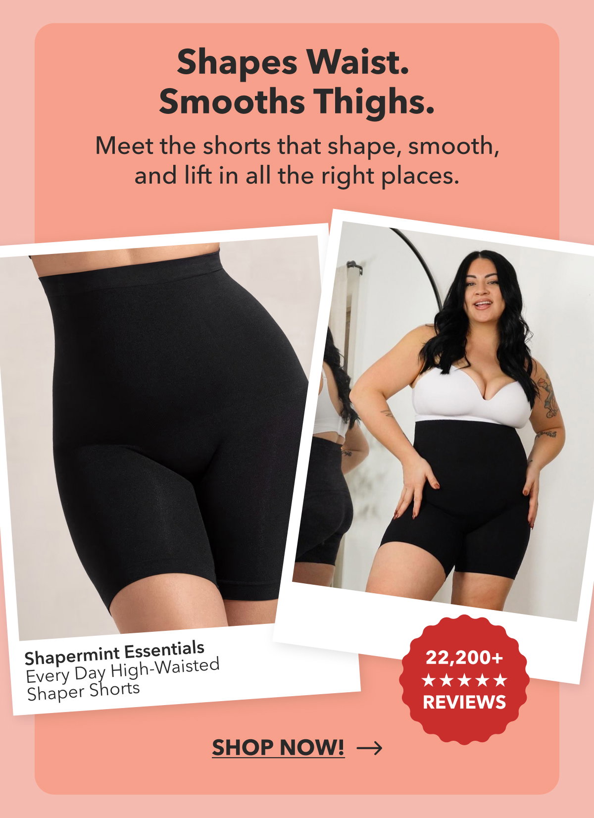 Shapermint Essentials All Day Every Day High-Waisted Shaper Shorts