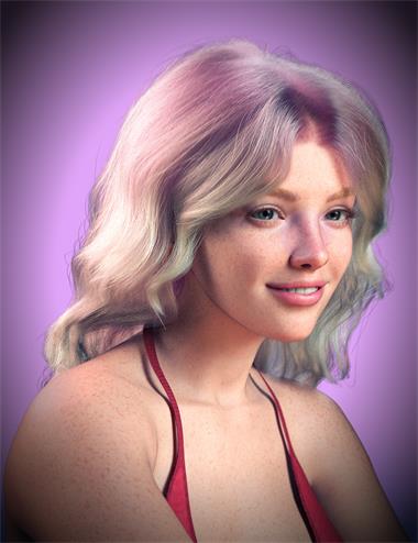 dForce Strand-Based FE Chic Curly Long Hair for Genesis 9, 8 and 8.1