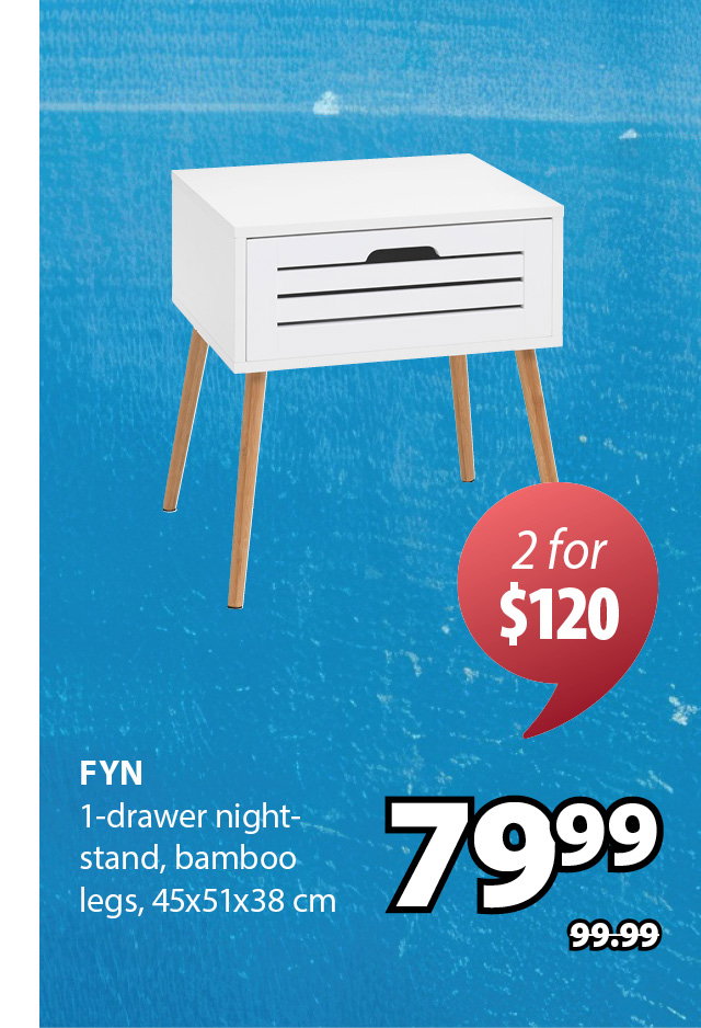 FYN 1-drawer night stand | 2 for $120