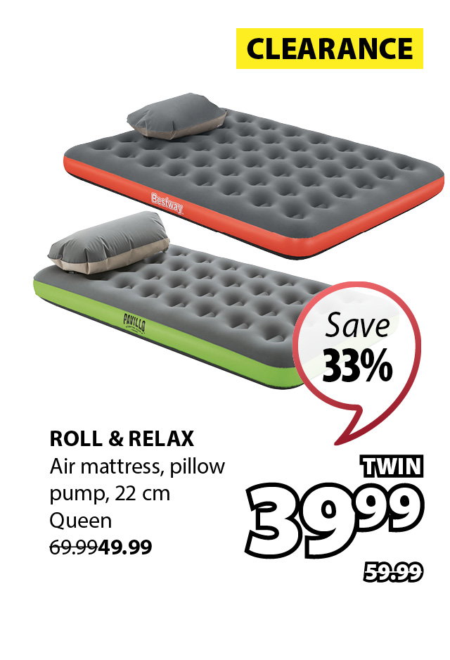 ROLL & RELAX Air mattress | Save 33%
