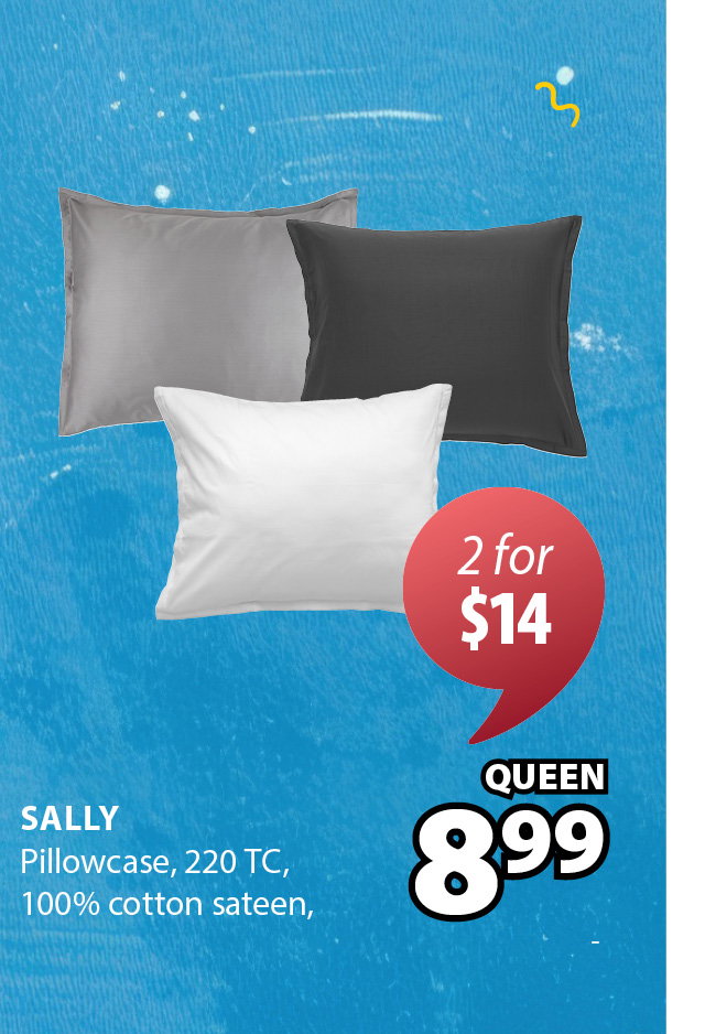 SALLY Pillowcase | 2 for $14