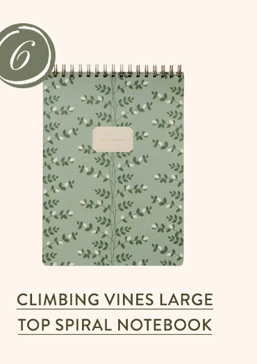 Climbing Vines Large Top Spiral Notebook 