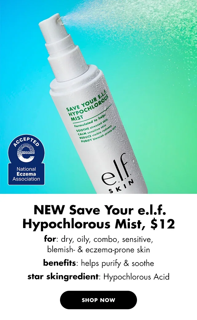 Save Your e.l.f. Hypochlorous Mist