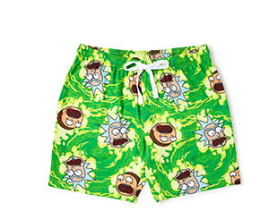 Green Rick and Morty Lounge Shorts