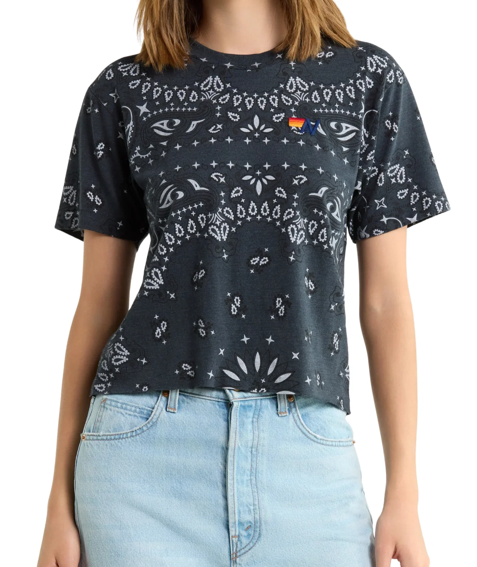 Image of Aviator Nation Women Bandana Boyfriend Tee