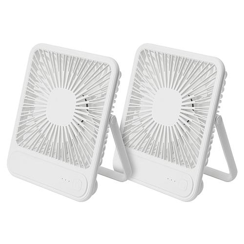 Bell + Howell 2pk Rechargeable Fans with Charging Block